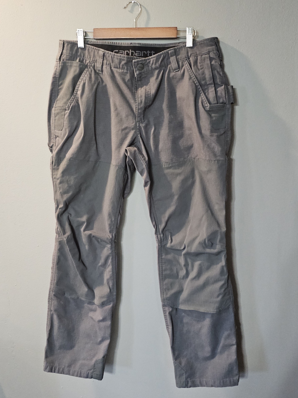 Carhartt Steel Rugged Flex Original Fit Work Carpenter Pants Grey‎ Womens 16
